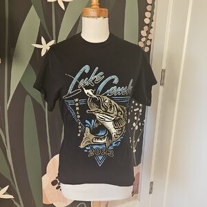 Luke Coombs Tour  T-Shirt with Fish Design